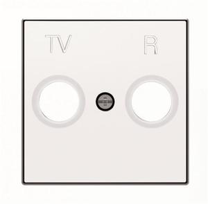 Фото ABB Sky Niessen 2CLA855000A1101 Крышка розетки телевизионной (TV+R, белая)