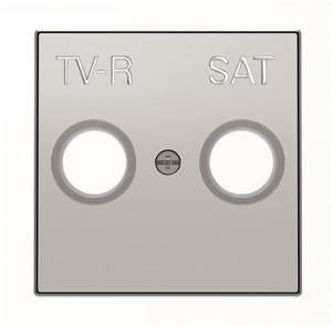 Фото ABB Sky Niessen 2CLA855010A1301 Крышка розетки телевизионной (TV/R+SAT, серебро)