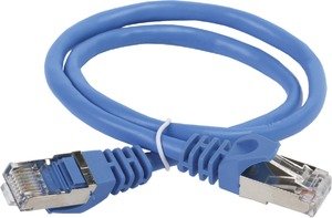 Фото IEK PC03-C5EF-1M ITK Коммутационный шнур (патч-корд), кат.5Е FTP, 1м, синий