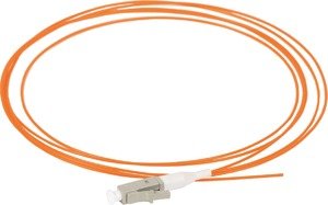 Фото IEK FPT50-LCU-C1L-1M5 ITK Оптический коммутационный монтажный шнур (Пигтеил), для многомодового кабеля (MM), 50/125 (OM2), LC/UPC, LSZH, 1,5м