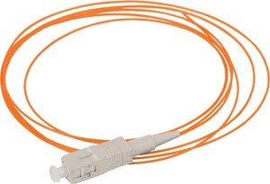 Фото IEK FPT50-SCU-C1L-1M5 ITK Оптический коммутационный монтажный шнур (Пигтеил), для многомодового кабеля (MM), 50/125 (OM2), SC/UPC, LSZH, 1,5м