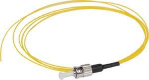Фото IEK FPT09-FCU-C1L-1M5 ITK Оптический коммутационный монтажный шнур (Пигтеил), для одномодового кабеля (SM), 9/125 (OS2), FC/UPC, LSZH, 1,5м