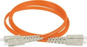 Фото IEK FPC50-SCU-SCU-C2L-1M ITK Оптический коммутационный соединительный шнур (патч-корд), для многомодового кабеля (MM), 50/125 (OM2), SC/UPC-SC/UPC, двойного исполнения (Duplex), LSZH, 1м