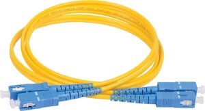 Фото IEK FPC09-SCU-SCU-C2L-1M ITK Оптический коммутационный соединительный шнур (патч-корд), для одномодового кабеля (SM), 9/125 (OS2), SC/UPC-SC/UPC, двойного исполнения (Duplex), LSZH, 1м