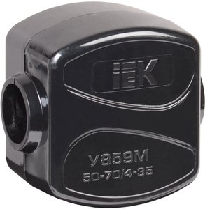 Фото IEK UKZ-ZO-859M Зажим кабельный ответвительный У-859М (50-70/4-35 мм²) IP20