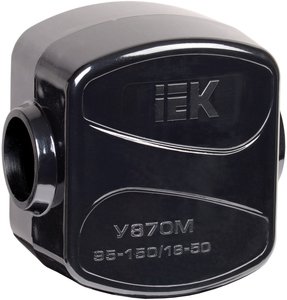 Фото IEK UKZ-ZO-870M Зажим кабельный ответвительный У-870М (95-150/16-50 мм²) IP20