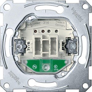 Фото Schneider Electric System M QuickFlex MTN3101-0000 Выключатель одноклавишный (10 А, механизм, индикация, скрытая установка)