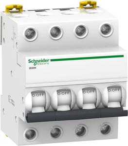Фото Schneider Electric Acti 9 A9K24450 Автоматический выключатель четырехполюсный 50А (6 кА, C)