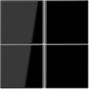 Фото Jung LS LS404TSASW Комплект клавиш 4 группы для кнопочного модуля (черная)