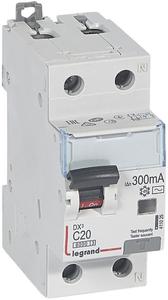 Фото Legrand DX3 411025 Автоматический выключатель дифференциального тока однополюсный 20А (тип AC, 6 кА)
