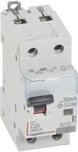 Фото Legrand DX3 411096 Автоматический выключатель дифференциального тока однополюсный 25А (тип AC, 6 кА)