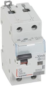 Фото Legrand DX3 410999 Автоматический выключатель дифференциального тока однополюсный 6А (тип AC, 6 кА)