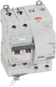 Фото Legrand DX3 411176 Автоматический выключатель дифференциального тока двухполюсный 40А (тип AC, 10 кА)