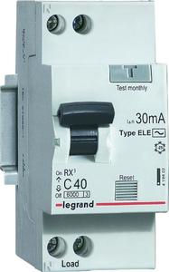 Фото Legrand RX3 419400 Автоматический выключатель дифференциального тока однополюсный 20А (тип AC, 6 кА)