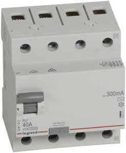 Фото Legrand RX3 402071 Выключатель дифференциального тока четырехполюсный 40А 0.3А (тип AC)