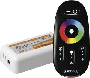 Фото Jazzway 1019295 Контроллер RGB PRC-4000RF BL (черный) 12/24V 216/432Вт