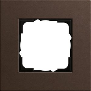 Фото Gira Esprit Linoleum-Multiplex 0211223 Рамка 1-постовая (темно-коричневая)