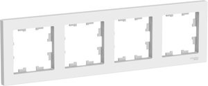 Фото Schneider Electric AtlasDesign ATN000104 Рамка 4-постовая (белая)