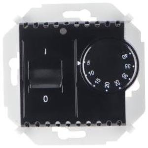 Фото Simon Simon 15 1591775-032 Термостат для теплых полов с зондом (16 А, 230 В, под рамку, скрытая установка, черный глянец)