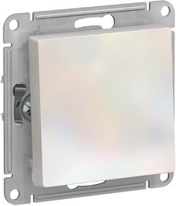 Фото Schneider Electric AtlasDesign ATN000411 Выключатель одноклавишный (10 А, под рамку, скрытая установка, жемчуг)