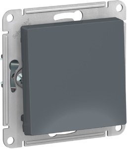 Фото Schneider Electric AtlasDesign ATN000711 Выключатель одноклавишный (10 А, под рамку, скрытая установка, грифель)