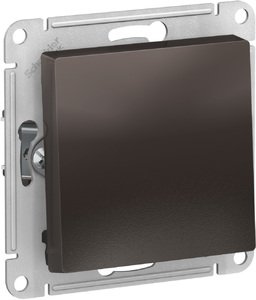 Фото Schneider Electric AtlasDesign ATN000615 Выключатель однокнопочный (10 А, под рамку, скрытая установка, мокко)