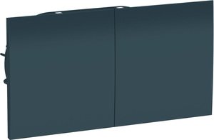 Фото Schneider Electric AtlasDesign ATN000828 Розетка двойная с заземляющим контактом (16 А, в сборе, шторки, крышка, скрытая установка, изумруд)