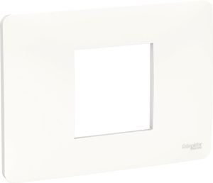 Фото Schneider Electric Unica Studio NU210218 Рамка 2-модульная (горизонтальная, белая)