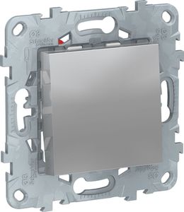 Фото Schneider Electric Unica New NU520530 Переключатель одноклавишный перекрестный (10 А, под рамку, скрытая установка, алюминий)