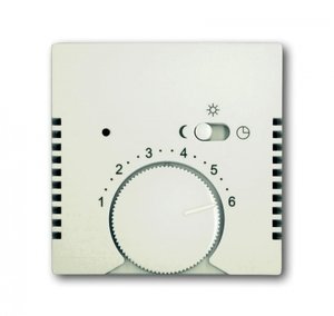 Фото ABB Basic55 2CKA001710A3939 Накладка терморегулятора поворотного (с переключателем, chalet-белый)