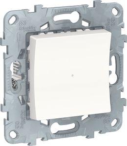 Фото Schneider Electric Unica New NU553718 Выключатель двухкнопочный релейный (10 А, под рамку, скрытая установка, белый)