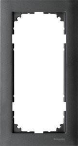 Фото Schneider Electric Merten M-Pure Decor MTN4025-3614 Рамка 2-постовая (универсальная, антрацит)