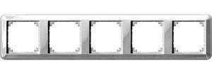 Фото Schneider Electric Merten M-Trend MTN4050-1219 Рамка 5-постовая (универсальная, белая)