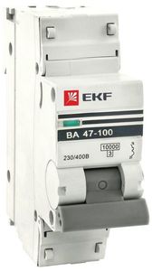 Фото EKF mcb47100-1-32C-pro Автоматический выключатель 1P 32А (C) 10kA ВА 47-100 PROxima