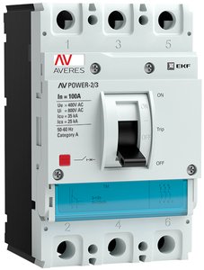 Фото EKF mccb-23-100-TR-av Автоматический выключатель AV POWER-2/3 100А 35kA TR