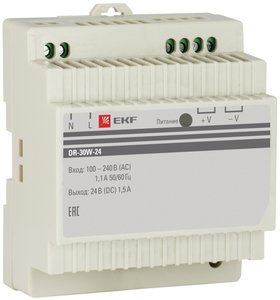 Фото EKF dr-30w-24 Блок питания 24В PROxima