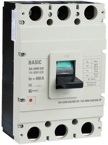 Фото EKF mccb99-630-400m Выключатель автоматический ВА-99М 630/400А 3P 50кА Basic