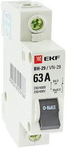 Фото EKF SL29-1-25-bas Выключатель нагрузки 1P 25А ВН-29 Basic