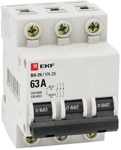 Фото EKF SL29-3-40-bas Выключатель нагрузки 3P 40А ВН-29 Basic