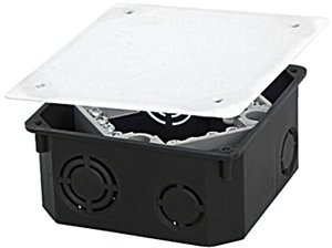 Фото EKF plc-kmt-010-022 Коробка распаячная КМТ-010-022 для подштукатурного монтажа с клеммником и крышкой (107х107х50) PROxima