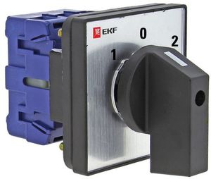 Фото EKF pk-1-22-10 Переключатель кулачковый ПК-1-22 10А 2P "1-0-2" PROxima