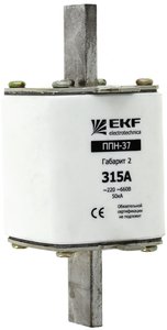 Фото EKF fus-37/400/315 Плавкая вставка ППН-37 400/315А габарит 2 PROxima