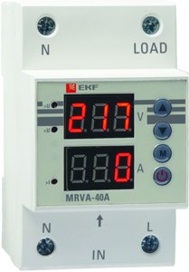 Фото EKF MRVA-40A Реле напряжения и тока с дисплеем MRVA 40A PROxima