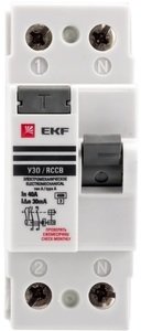 Фото EKF elcb-2-40-30-em-a-pro Устройство Защитного Отключения ВД-100 2P 40А/30мА (эл-мех, тип А) PROxima