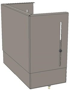 Фото EKF uerm-slide-260 Цоколь верхний с компенсатором (260х300х150) Basic