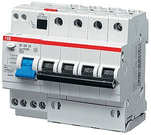 Фото ABB DS204 2CSR274001R1065 Автоматический выключатель дифференциального тока четырехполюсный 6A 30мА (тип AC)