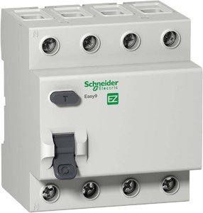 Фото Schneider Electric Easy 9 EZ9R54440 Выключатель дифференциального тока четырехполюсный 40 А 100 мА (тип AC)