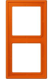 Фото Jung Le Corbusier LC9824320S Рамка 2-постовая (универсальная, orange vif)