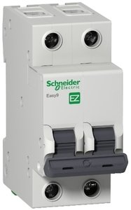 Фото Schneider Electric Easy9 EZ9F56250 Автоматический выключатель двухполюсный 50А (6 кА, C)