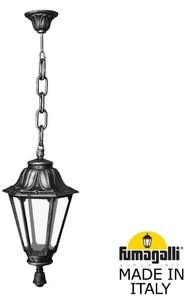 Фото Fumagalli Sichem/Rut E26.120.000.BXF1R Подвесной светильник на цепочке с 1 фонарем 850 мм (корпус античная бронза, плафон прозрачный)
